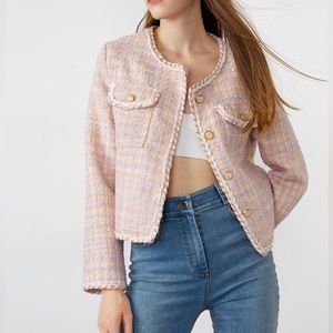 Pink Tweed Jacket